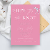 Stijlvol Ze is Tying the Knot Pink Vrijgezellenfee Kaart