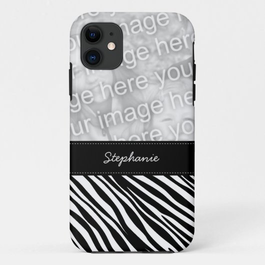 Stijlvol Zebra Afdrukken Aangepaste foto iPhone 5 Case-Mate iPhone Case (Achterkant)