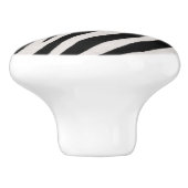 Stijlvol zebra patroon keramische la knop accent (Zijkant)