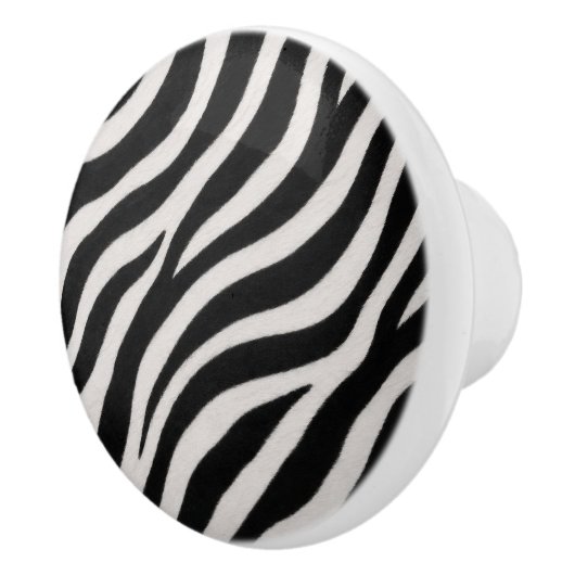 Stijlvol zebra patroon keramische la knop accent (Rechts)
