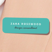 Stijlvol Zee Groene Moderne Minimale Naamplaatje