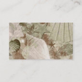 Stijlvol Zee Shell Visitekaartje (Achterkant)