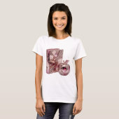 Stijlvol Zilver ABSTRACTE KUNST Abstract Ontwerp T-shirt (Voorkant volledig)