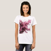 Stijlvol Zilver ABSTRACTE KUNST Kunstprint v2 T-shirt (Voorkant volledig)