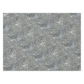 Stijlvol zilver Glitter Glitz Photo Tablecloth Tafelkleed (Voorkant (Horizontaal))
