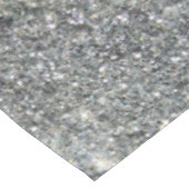 Stijlvol zilver Glitter Glitz Photo Tablecloth Tafelkleed (Gekanteld)