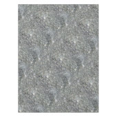 Stijlvol zilver Glitter Glitz Photo Tablecloth Tafelkleed (Voorkant)