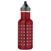 Stijlvol zilver Modern Polka Dot Roestvrij Waterfles (Rechts)