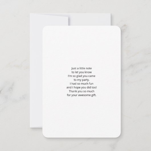 Stijlvol zilver Stirrups op het Engelse zadelzadje Bedankkaart (Achterkant)