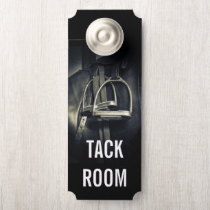 Stijlvol zilver Stirrups op het Engelse zadelzadje Deurhanger