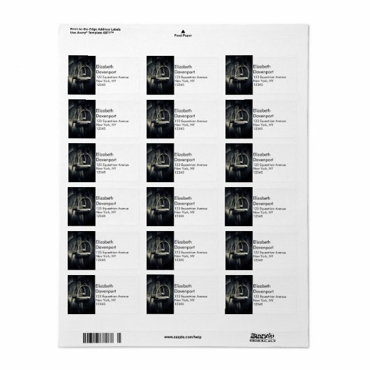 Stijlvol zilver Stirrups op het Engelse zadelzadje Etiket (Full Sheet)