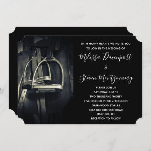 Stijlvol zilver Stirrups op het Engelse zadelzadje Kaart