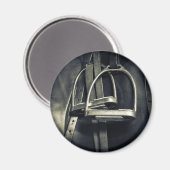 Stijlvol zilver Stirrups op het Engelse zadelzadje Magneet (Voorkant / Achterkant)