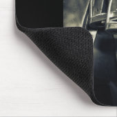 Stijlvol zilver Stirrups op het Engelse zadelzadje Muismat (Hoek)