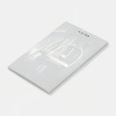 Stijlvol zilver Stirrups op het Engelse zadelzadje Post-it® Notes (Schuin)