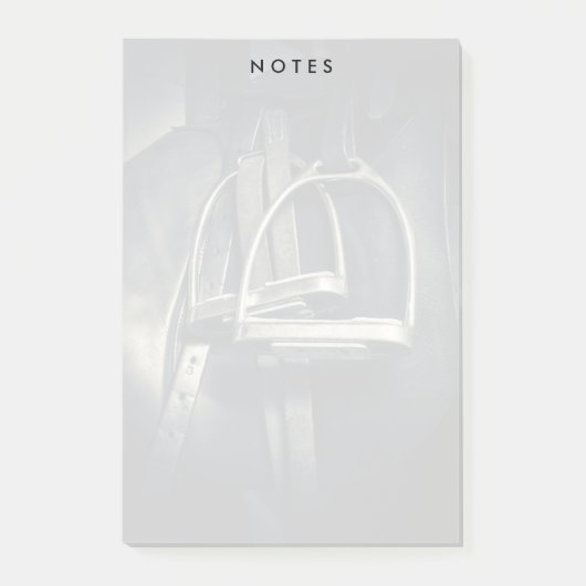 Stijlvol zilver Stirrups op het Engelse zadelzadje Post-it® Notes (Voorkant)