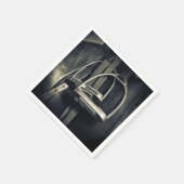 Stijlvol zilver Stirrups op het Engelse zadelzadje Servet (Hoek)