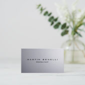 Stijlvol, zilveren achtergrond Schone Visitekaartje (Staand voorkant)