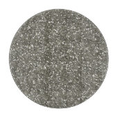 Stijlvol zilveren glitter snijplank (Voorkant)