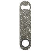 Stijlvol zilveren glitter speed flessenopener (Voorkant)