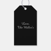 STIJLVOL ZILVEREN PAARD SILHOUET CADEAULABEL (Achterkant)