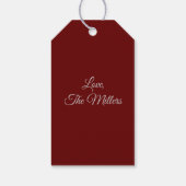 STIJLVOL ZILVEREN PAARD SILHOUET CADEAULABEL (Achterkant)