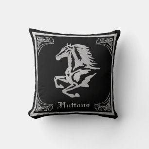 STIJLVOL ZILVEREN PAARD SILHOUET KUSSEN