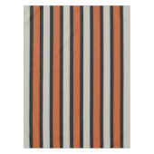 Stijlvol zilvergrijs Oranje patroon met rode strep Tafelkleed (Voorkant)