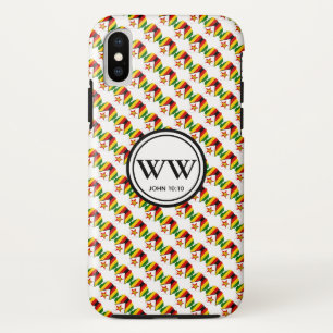 Stijlvol ZIMBABWE Monogram John 10:10 Overvloedig  Case-Mate iPhone Case