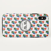 Stijlvol ZUID-AFRIKA Monogram Overvloedig leven Case-Mate iPhone Case (Achterkant (horizontaal))