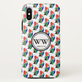 Stijlvol ZUID-AFRIKA Monogram Overvloedig leven Case-Mate iPhone Case (Achterkant)