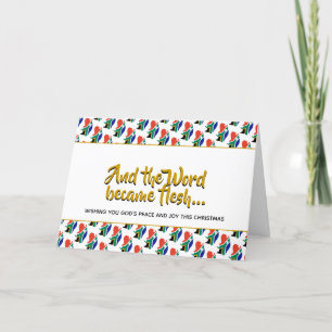 Stijlvol ZUID-AFRIKA Word Flesh CHRISTMAS Feestdagen Kaart