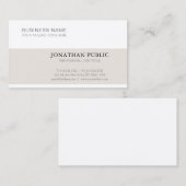 Stijlvol, zuiver creatief, modern visitekaartje (Voorkant / Achterkant)