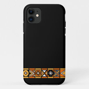 Stijlvol zwart-Afrikaans kunstpatroon iphone 5 hoe 11 Hoesje