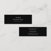 Stijlvol zwart, dunne, aantrekkelijk Visitekaartje (Voorkant / Achterkant)