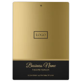 Stijlvol zwart en goud klembord (Achterkant)