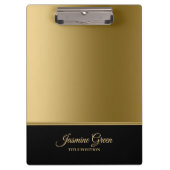 Stijlvol zwart en goud klembord (Voorkant)