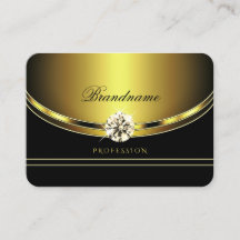 Stijlvol zwart en goud met mousserende diamanten