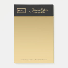 Stijlvol zwart en goud post-it® notes