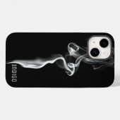 Stijlvol zwart en grijs roken Case-Mate iPhone case (Achterkant (horizontaal))