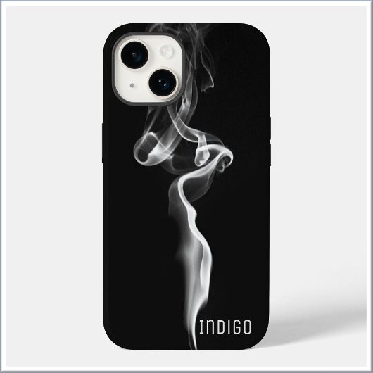 Stijlvol zwart en grijs roken Case-Mate iPhone case
