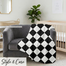 Stijlvol zwart en sneeuwwit Chevron patroon