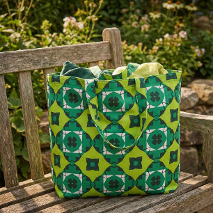 Stijlvol zwart en wit geometrisch patroon stof