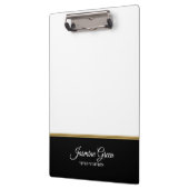 Stijlvol zwart en wit klembord (Links)