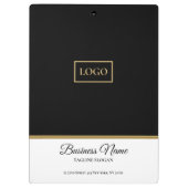 Stijlvol zwart en wit klembord (Achterkant)