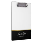 Stijlvol zwart en wit klembord (Rechts)