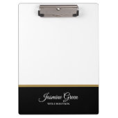 Stijlvol zwart en wit klembord (Voorkant)