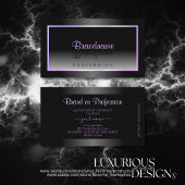 Stijlvol zwart en wit Lijst blauw roze verloop Visitekaartje