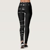 Stijlvol, zwart en wit, moderne patronen leggings (Achterkant)