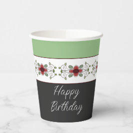 Stijlvol zwart en wit papieren bekers